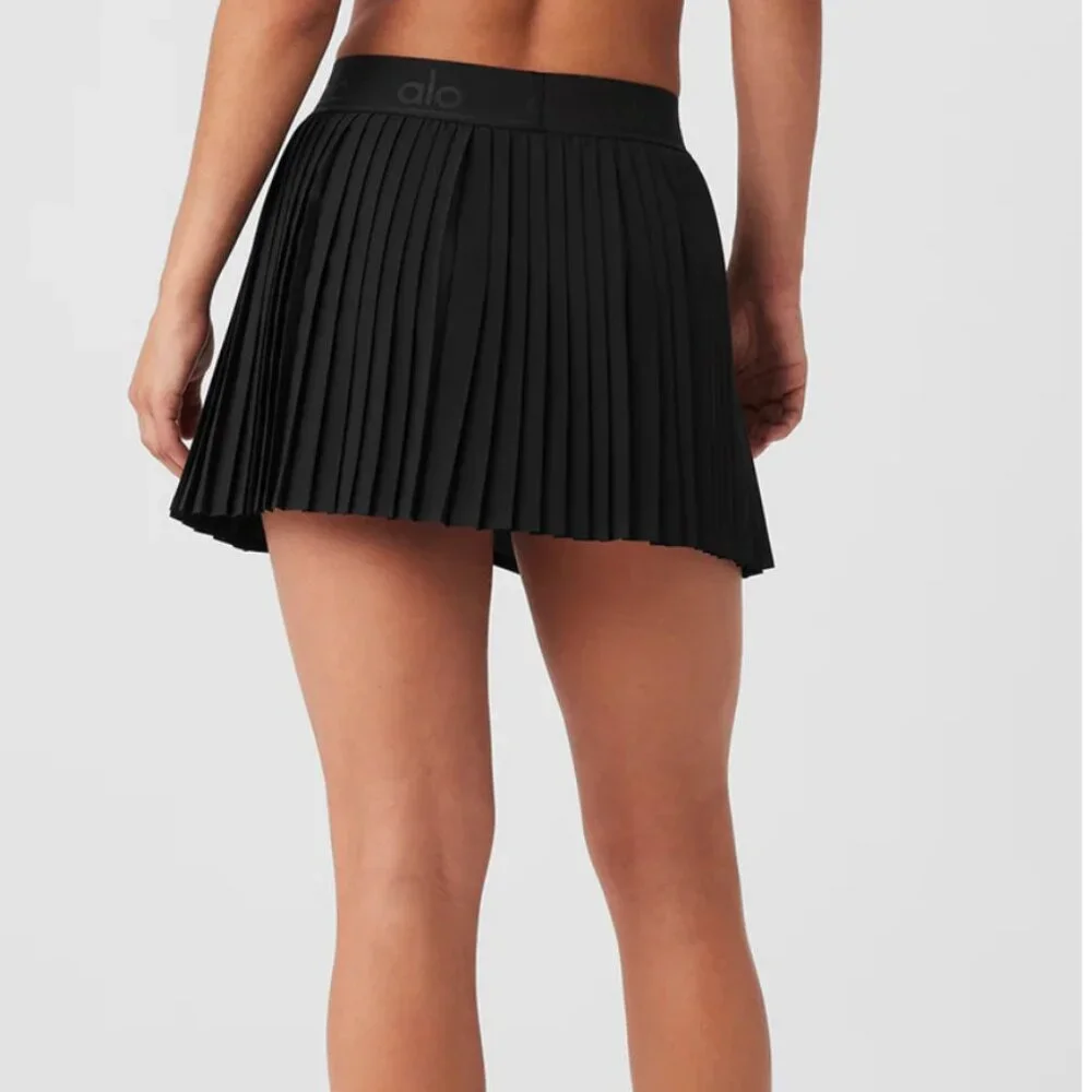 Alo Aces Tennis Skirt Black - S